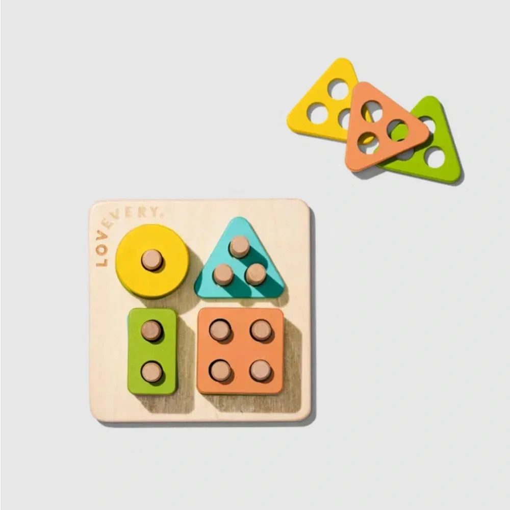 $18 ADD ON lovevery sort and stack peg puzzle one size Zara Janie and Jack‎
